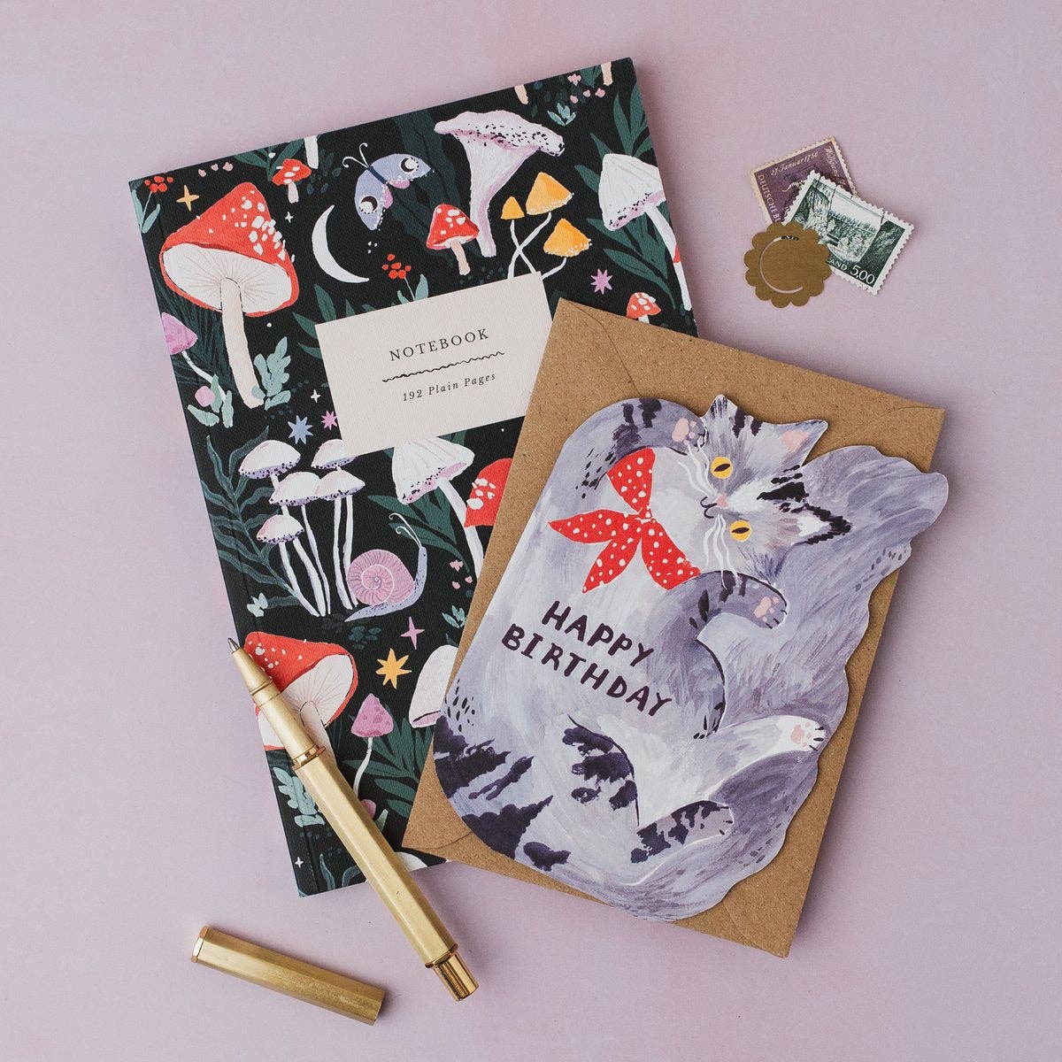 Mushrooms Notebook | Plain Page Journal