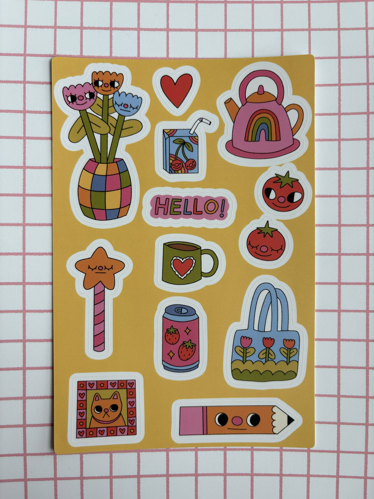 Cute Picnic Vinyl Sticker Sheet