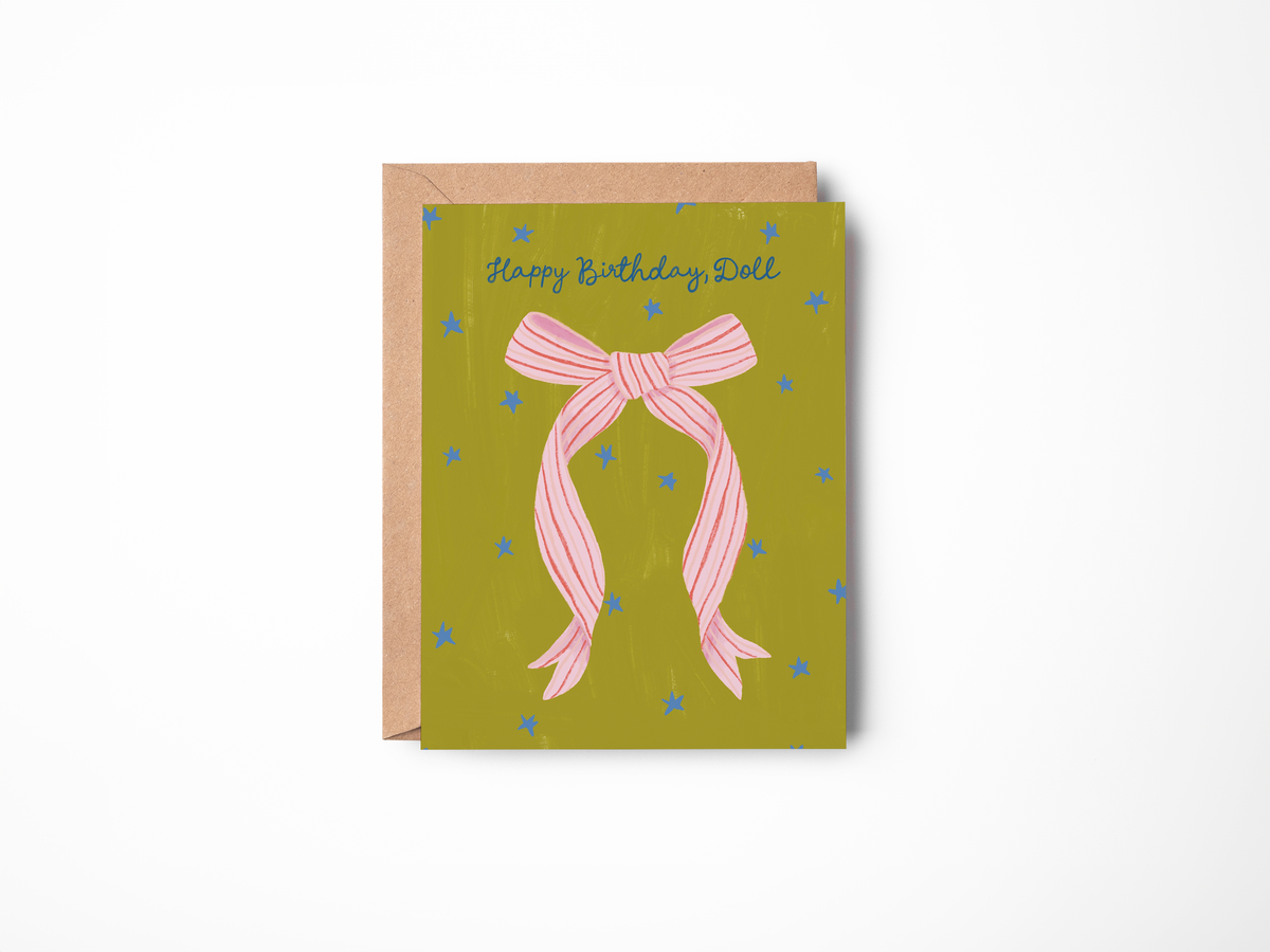 Happy Birthday, Doll Card