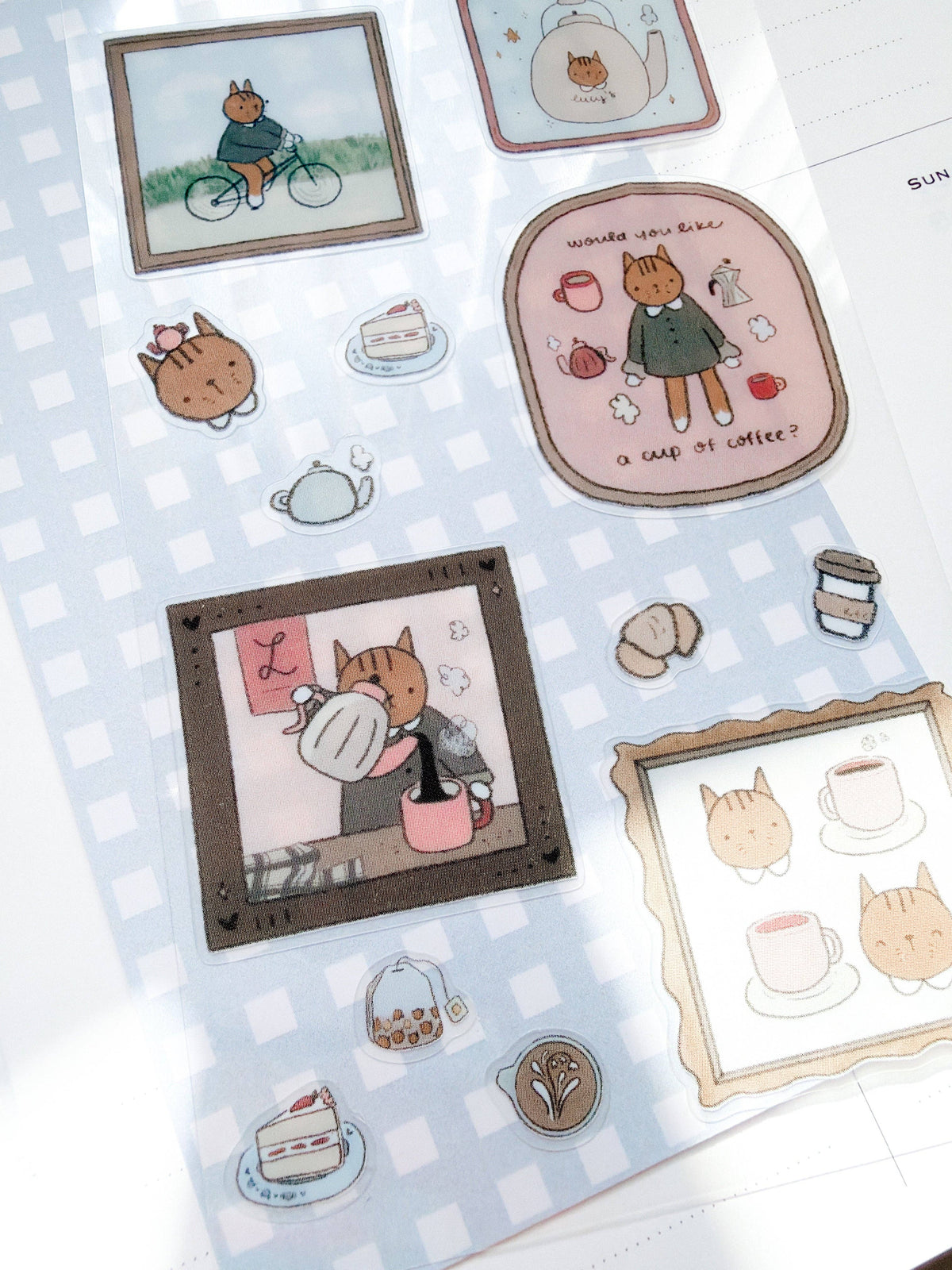 Lucy's Cafe Sticker Sheet