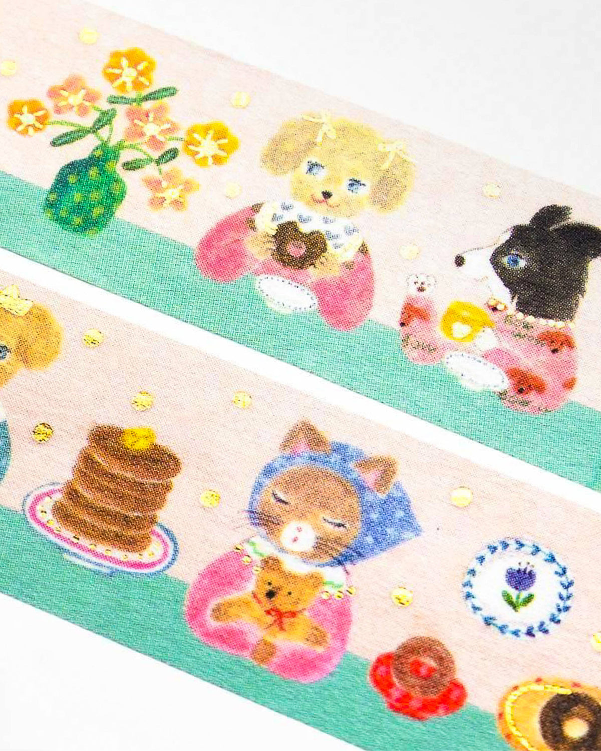Snack Time Gold Foil Washi Tape