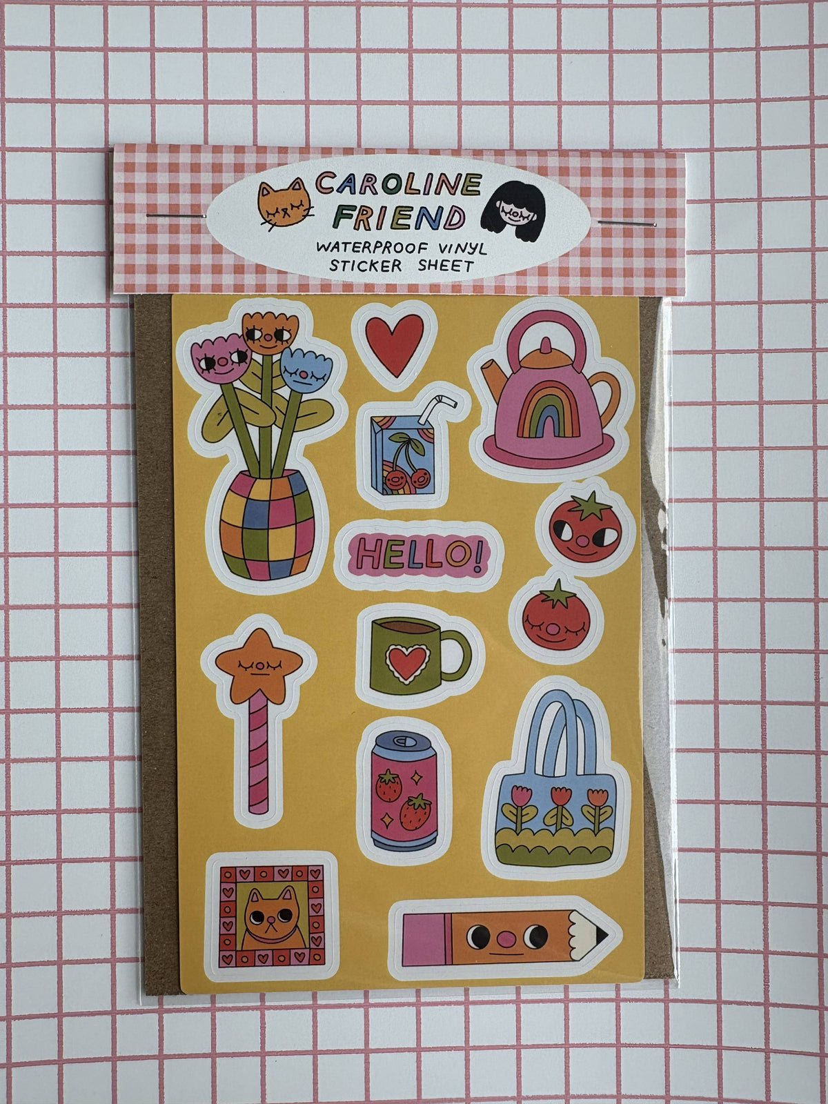 Cute Picnic Vinyl Sticker Sheet