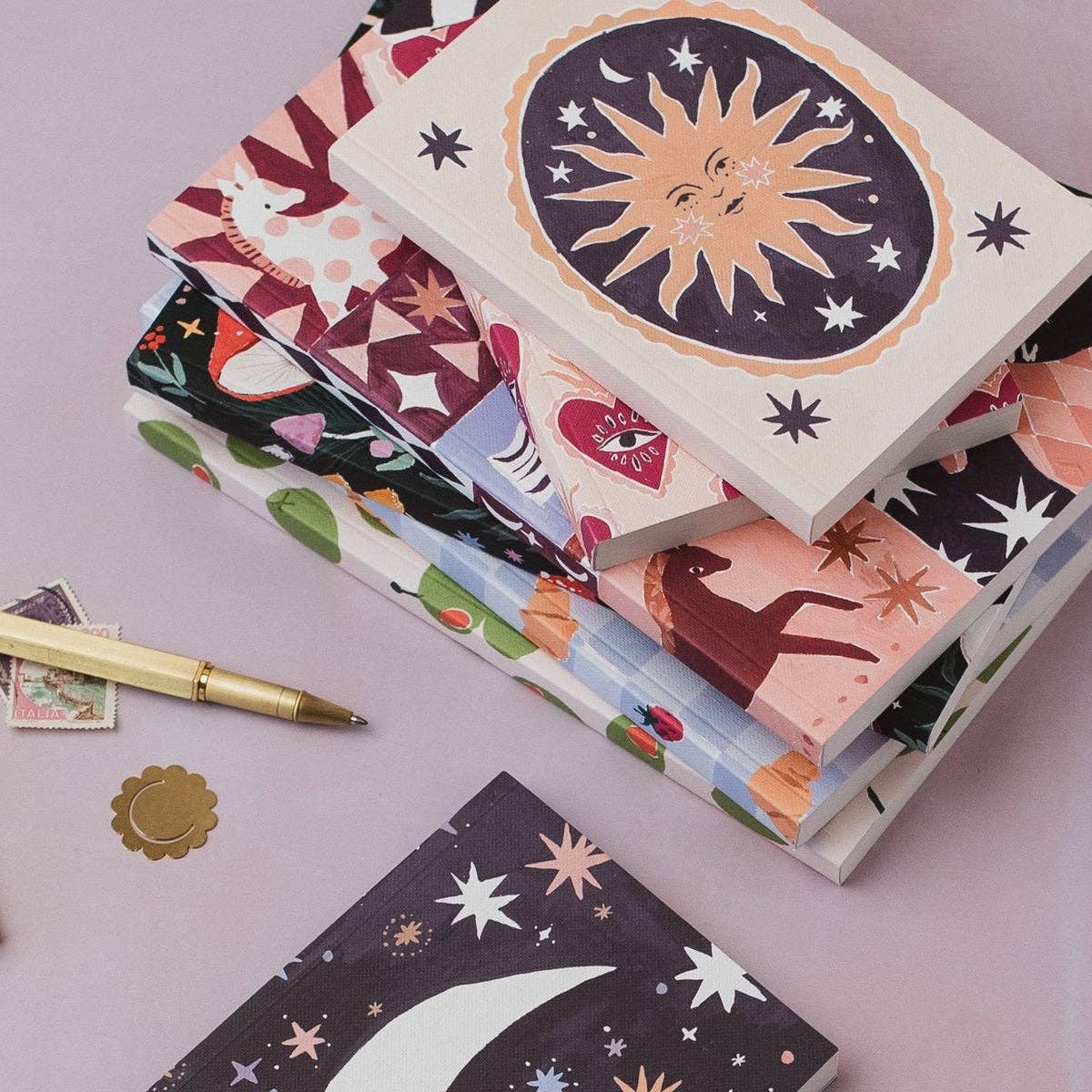 Smiling Sun Mini Blank Journal