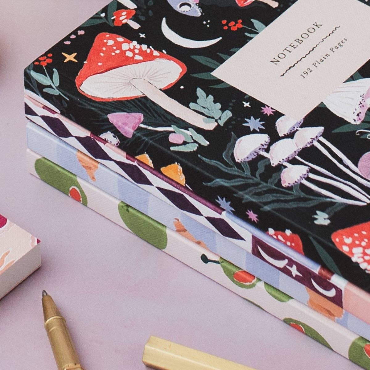 Mushrooms Notebook | Plain Page Journal