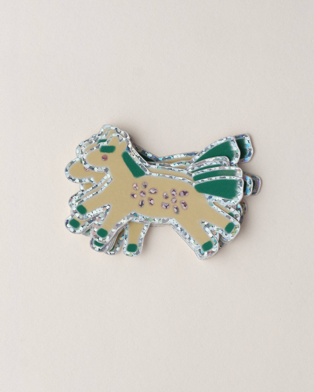 Folk Horse Holographic Sticker