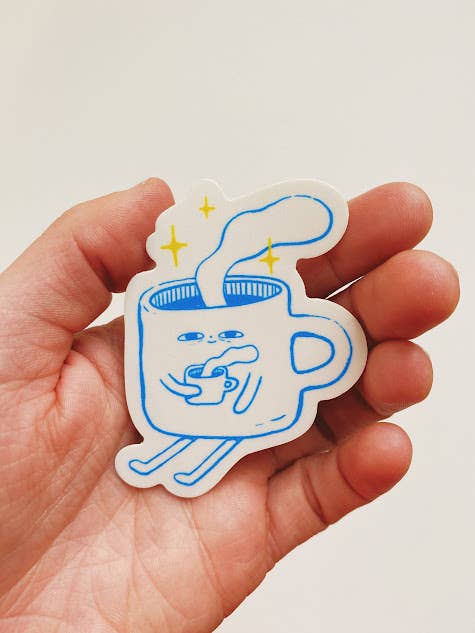 Sleepy Coffee Sticker
