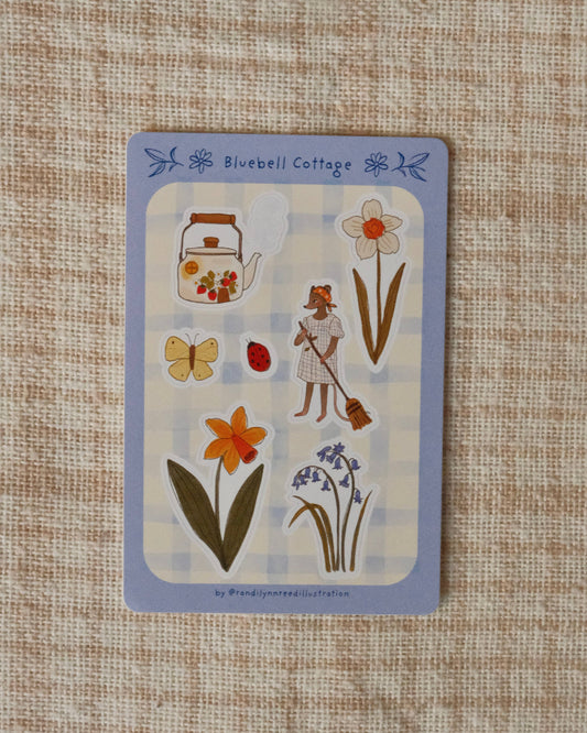 Bluebell Cottage Sticker Sheet