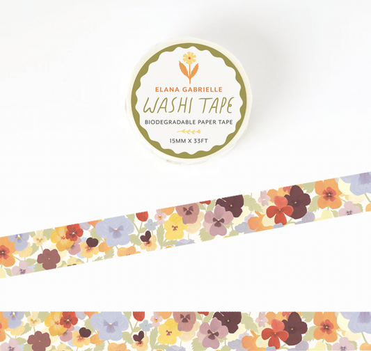 Pansies Washi Tape
