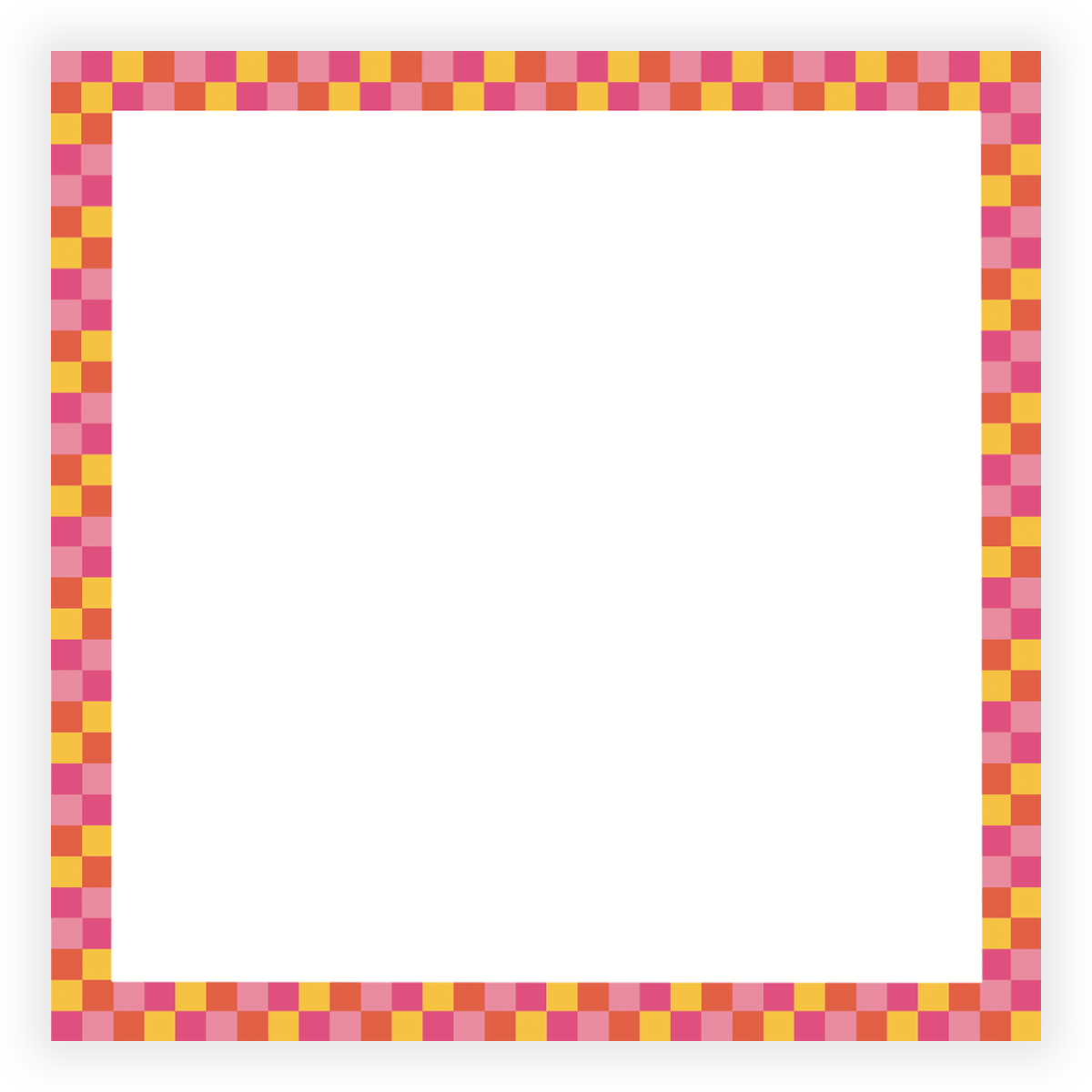 Square Checkered Notepad