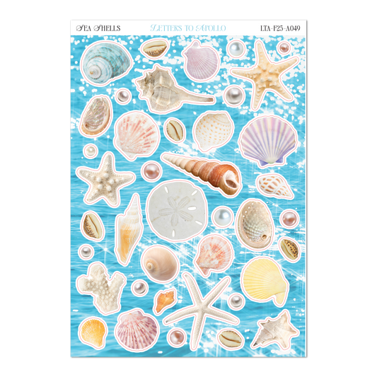 Sea Shells Sticker Sheet