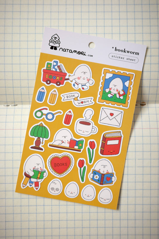 Bookworm Sticker Sheet