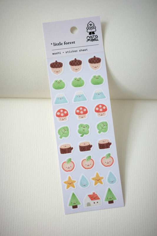 Little Forest Washi Mini Sticker Sheet