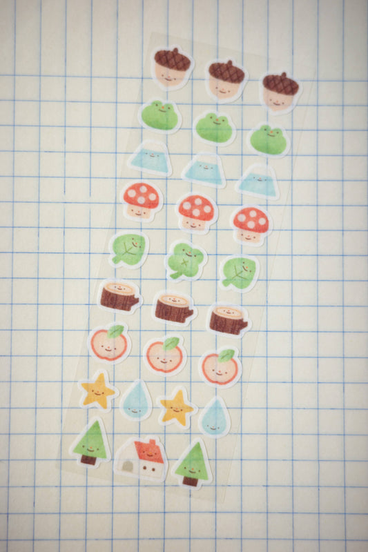 Little Forest Washi Mini Sticker Sheet
