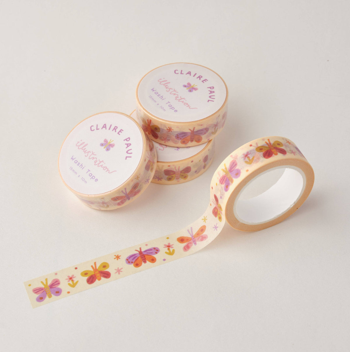 Pastel Butterflies Washi Tape