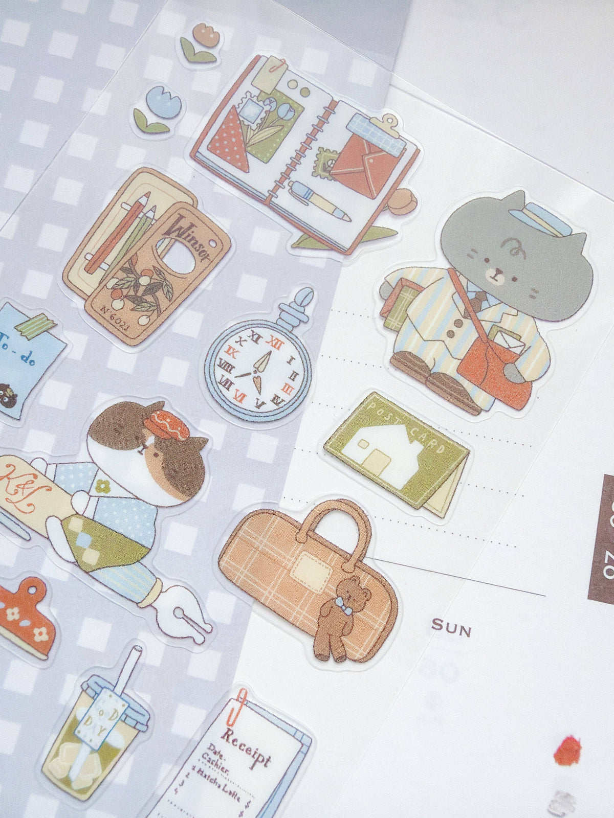 Cafe Journaling Sticker Sheet