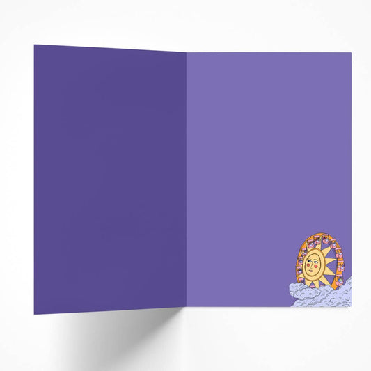 Ride Around the Sun Birthday Card