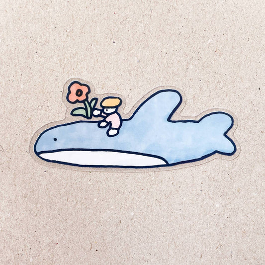 Flower Shark Sticker