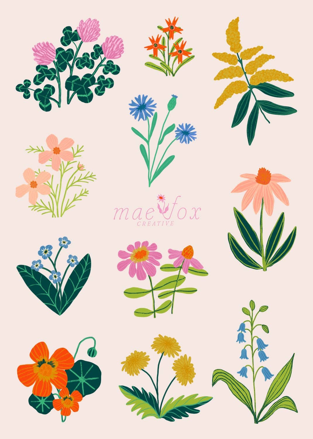 Wildflower Sticker Sheet