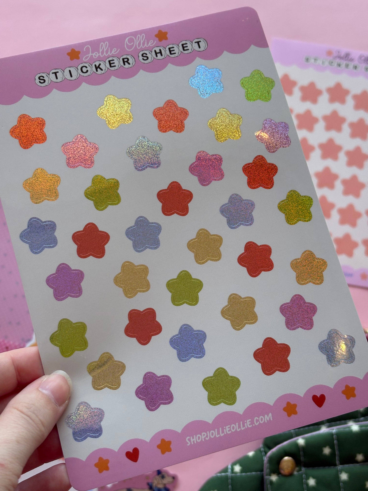 Glittery Stars Sticker Sheet