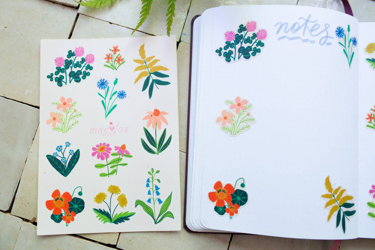 Wildflower Sticker Sheet