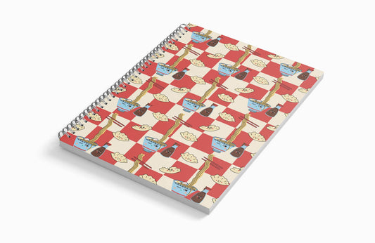 Gyoza and Soy Spiral-Bound Notebook