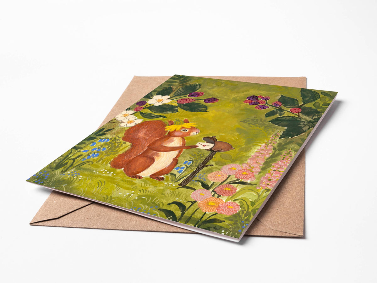Forest Snail Mail Greeting Card 