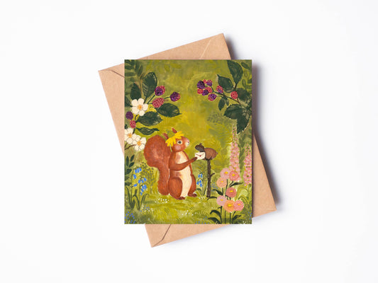 Forest Snail Mail Greeting Card 