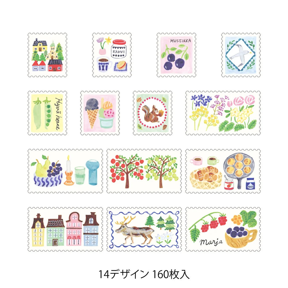 Yuru Log Stamps Sticker Roll