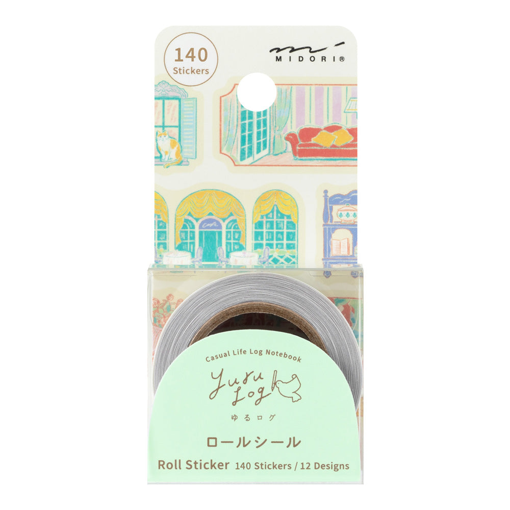 Yuru Log Window Views Sticker Roll
