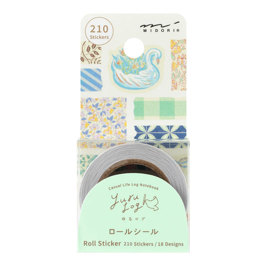 Yuru Log Antique Sticker Roll