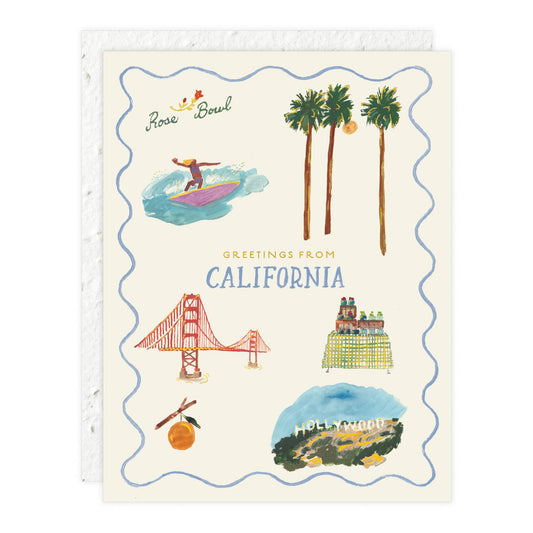 Greetings from California Card