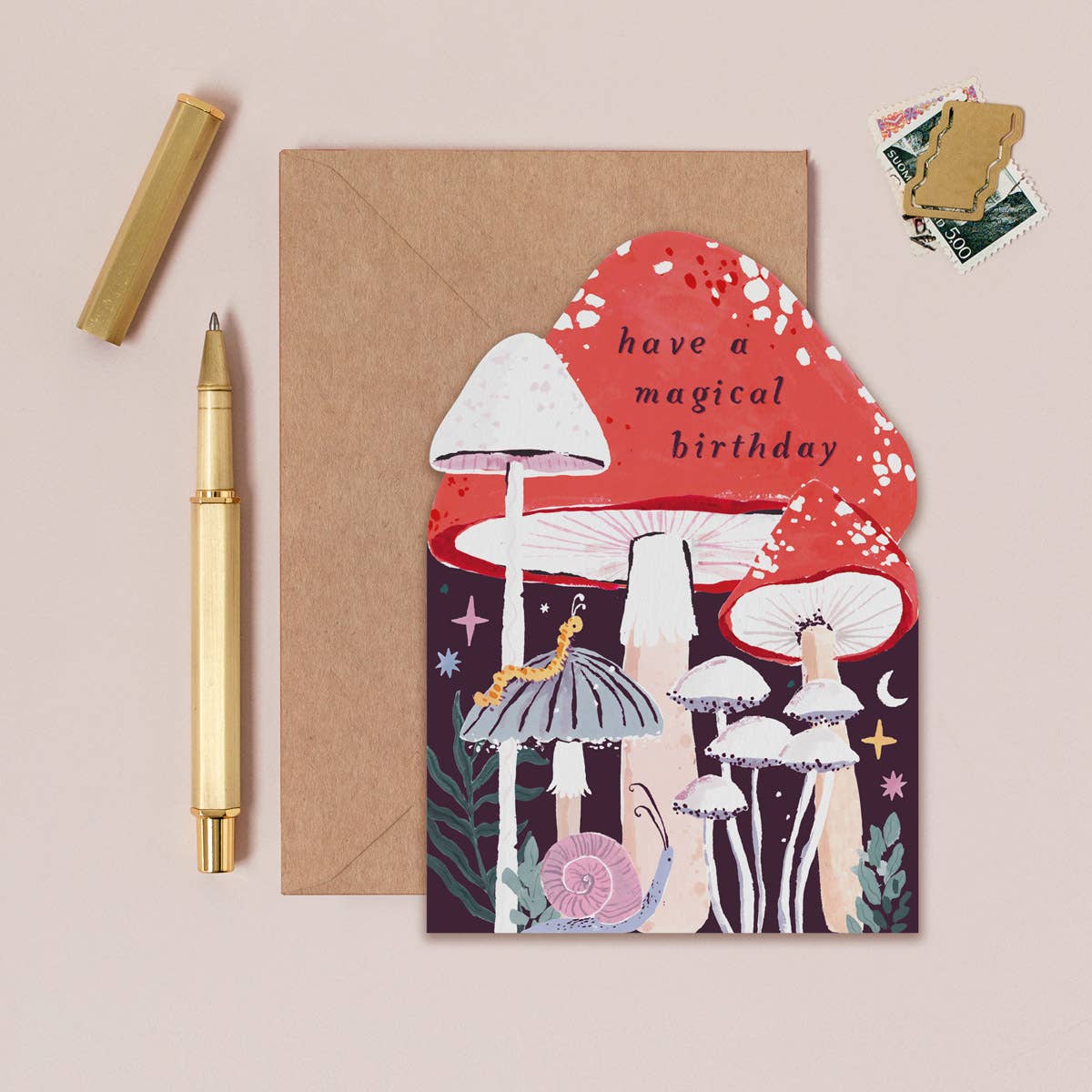 Mushroom Birthday Card