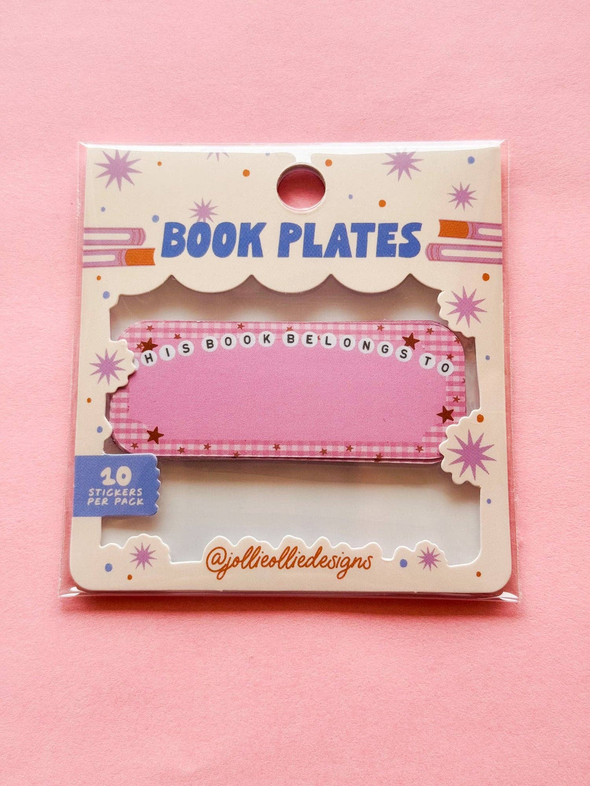 Friendship Bead Book Plate Stickers