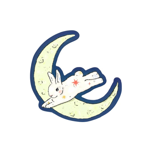 Over the Moon Sticker