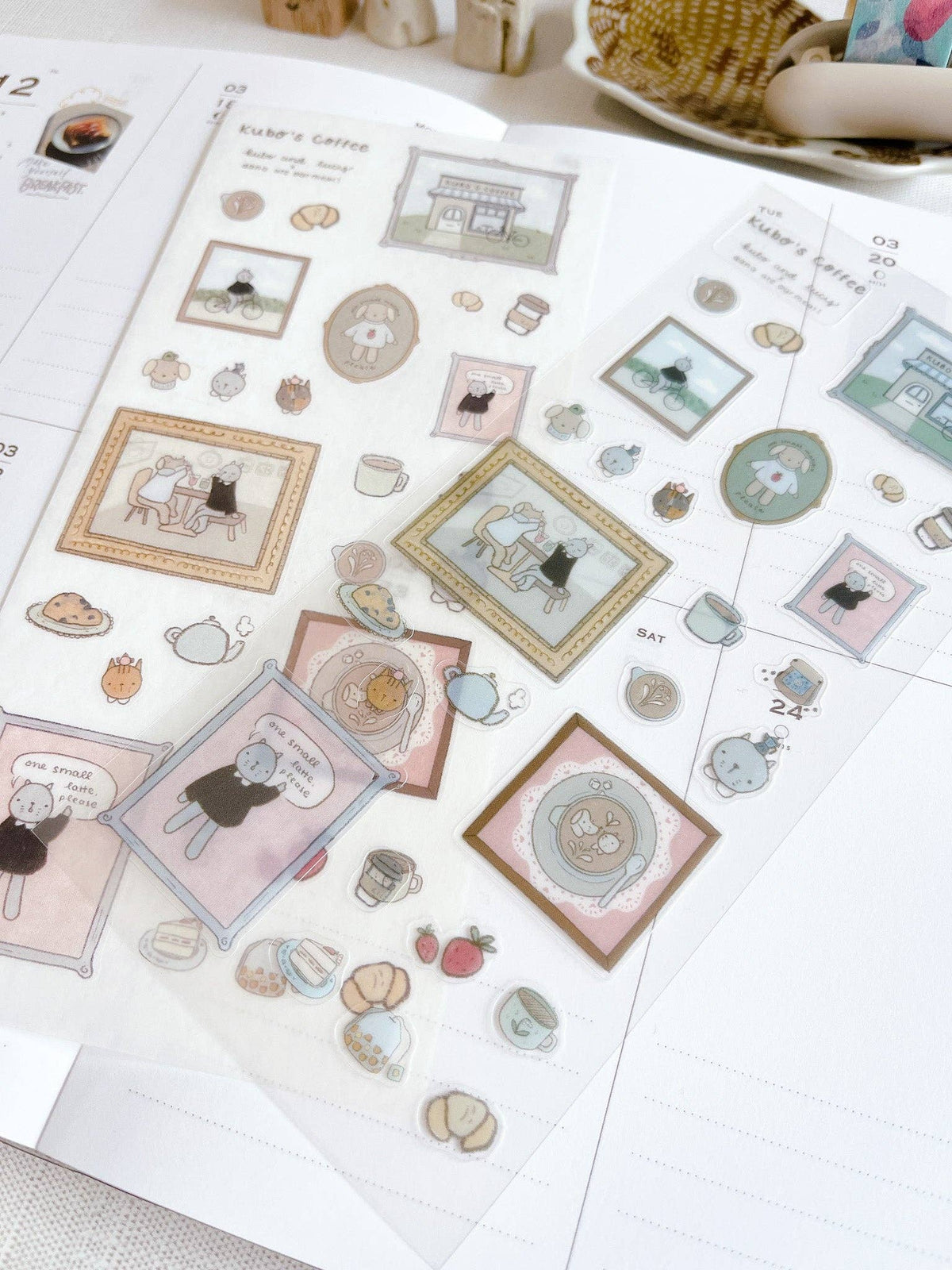 Kubo Cafe Sticker Sheet
