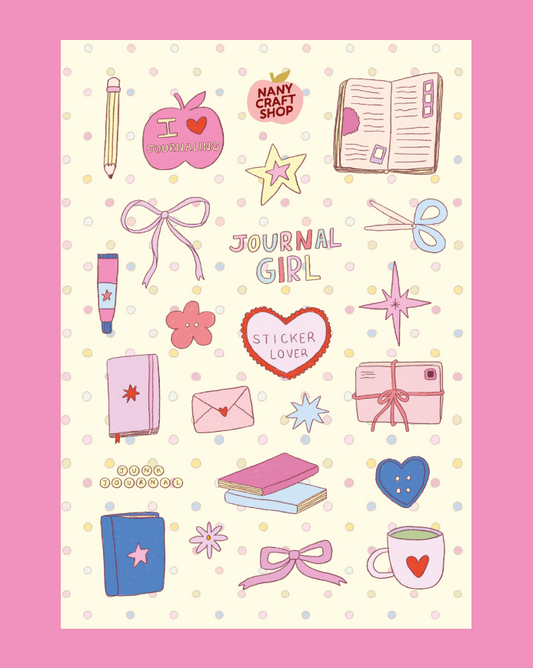 Crafty Girl Sticker Sheet