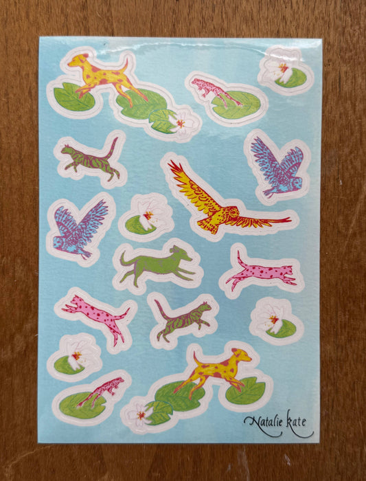Lilypad Animals Sticker Sheet
