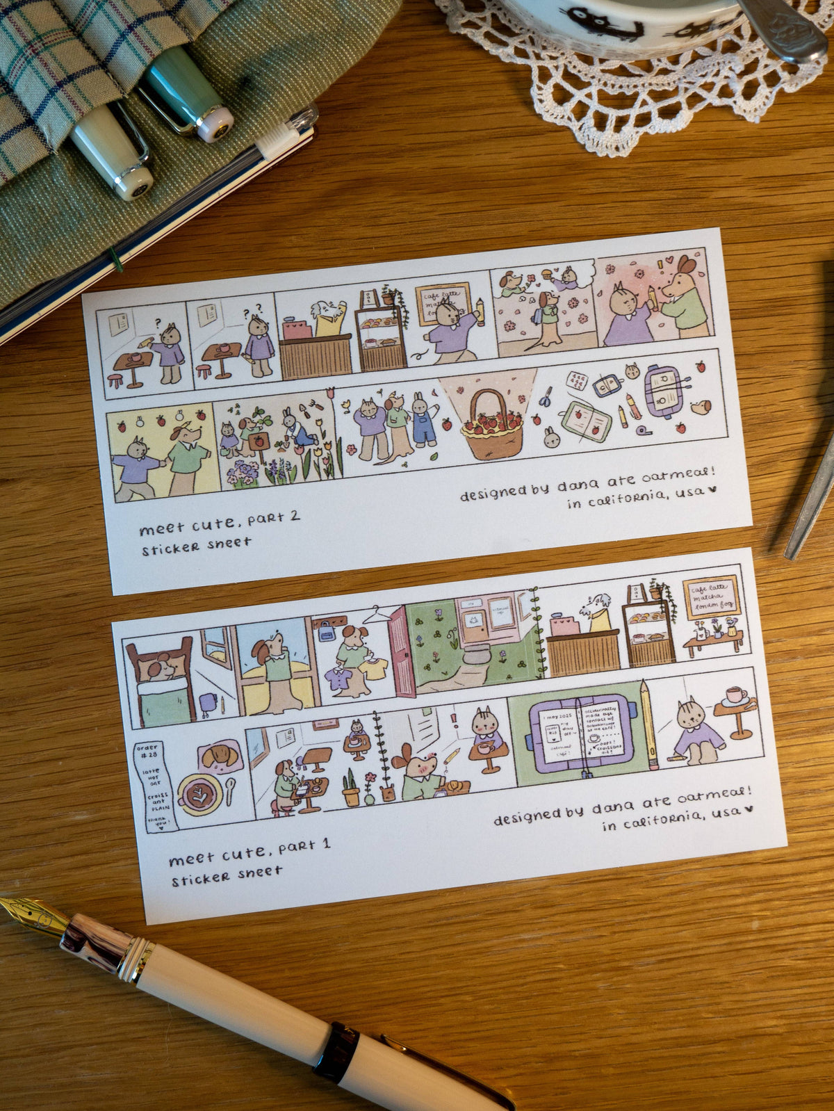Meet Cute Sticker Sheet 1