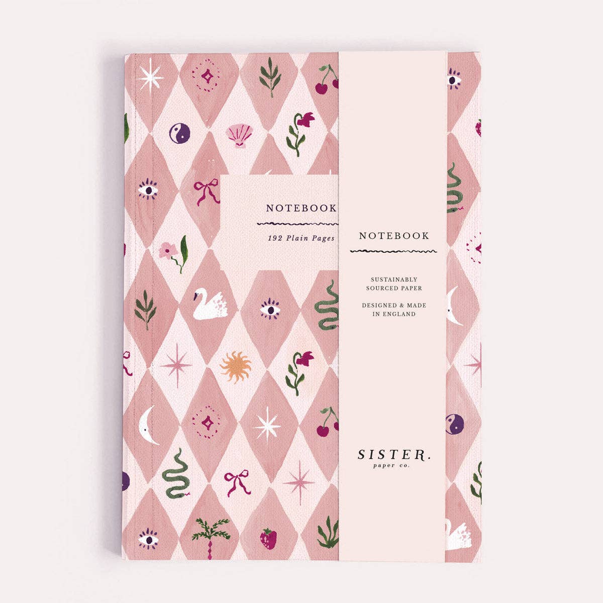 Blush Harlequin Blank Journal