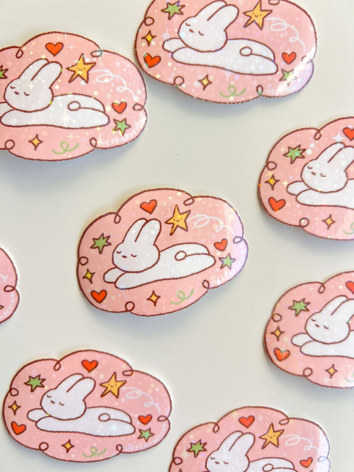 Glitter Vinyl Waterproof Stickers