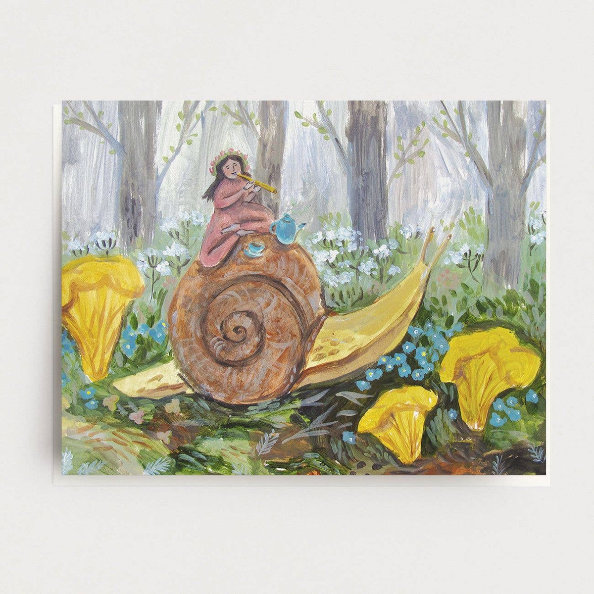 Tea on a Snail Card