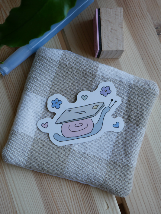 Flower Snail Mail Sticker