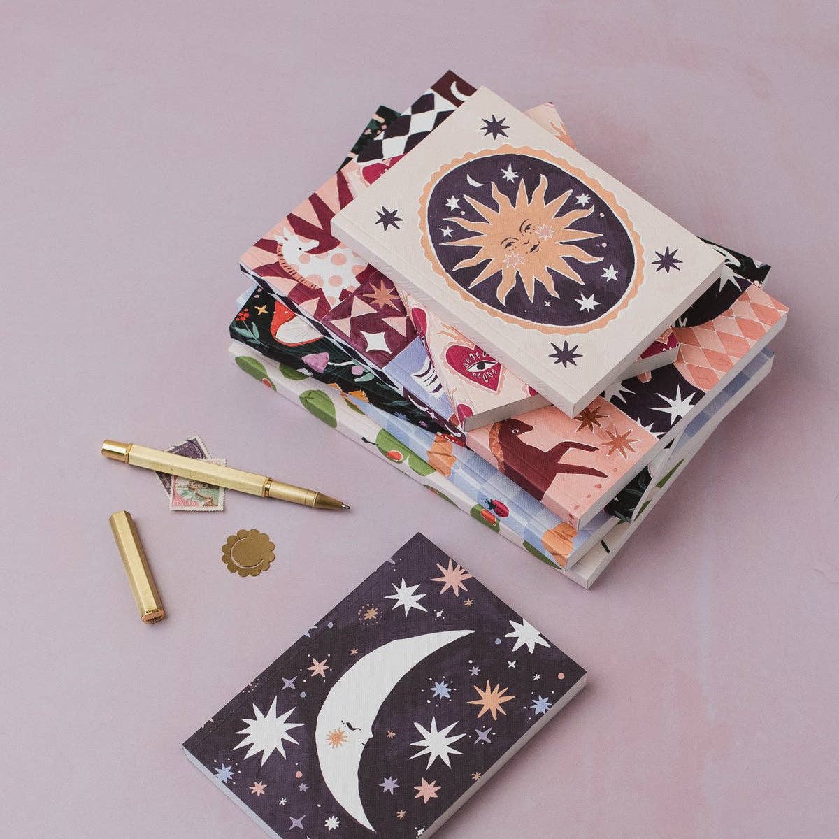 Smiling Sun Mini Blank Journal