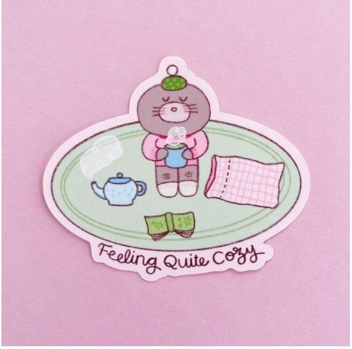 Feeling Quite Cozy Sticker