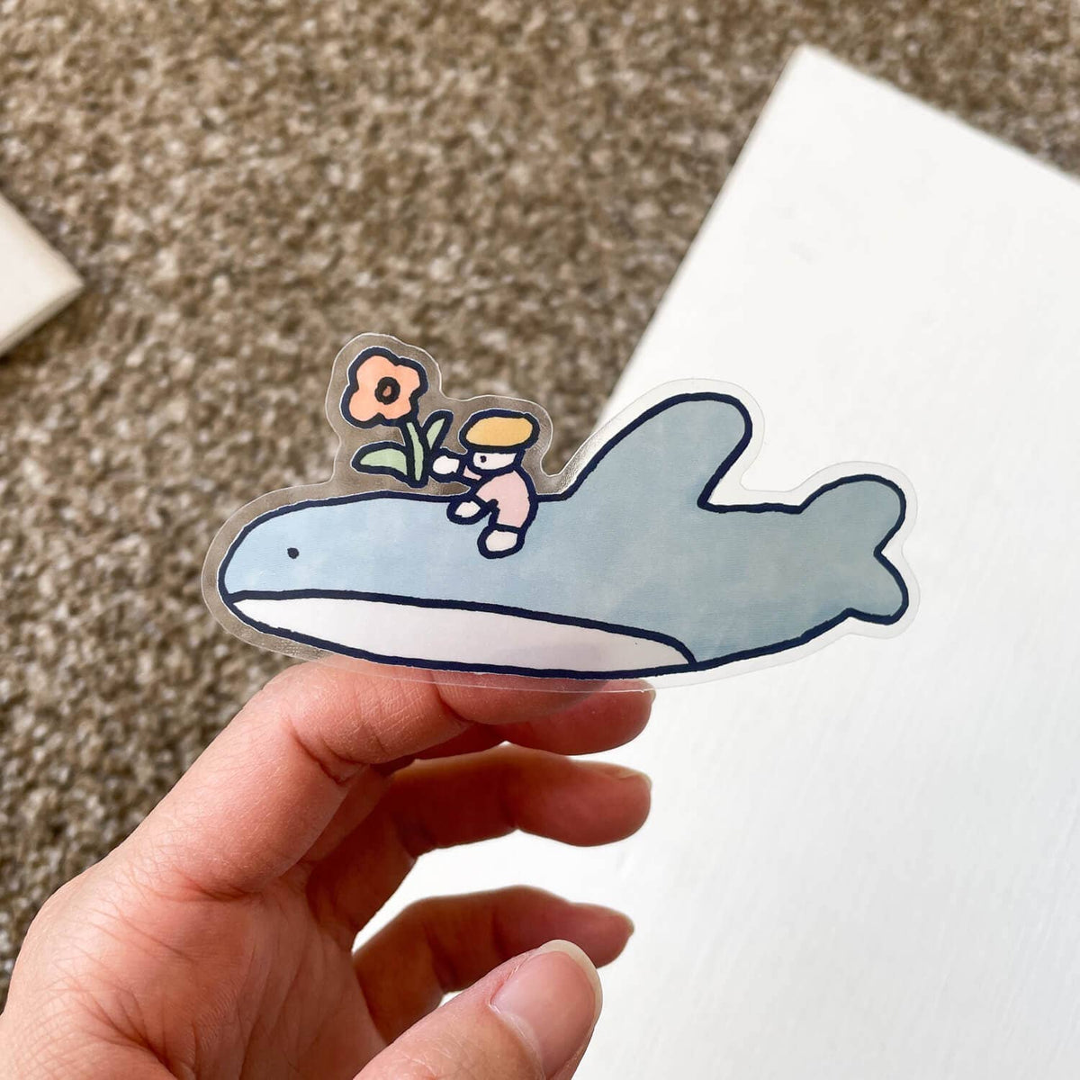 Flower Shark Sticker