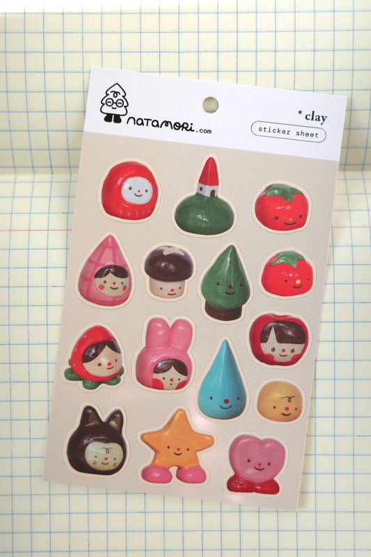Clay Sticker Sheet