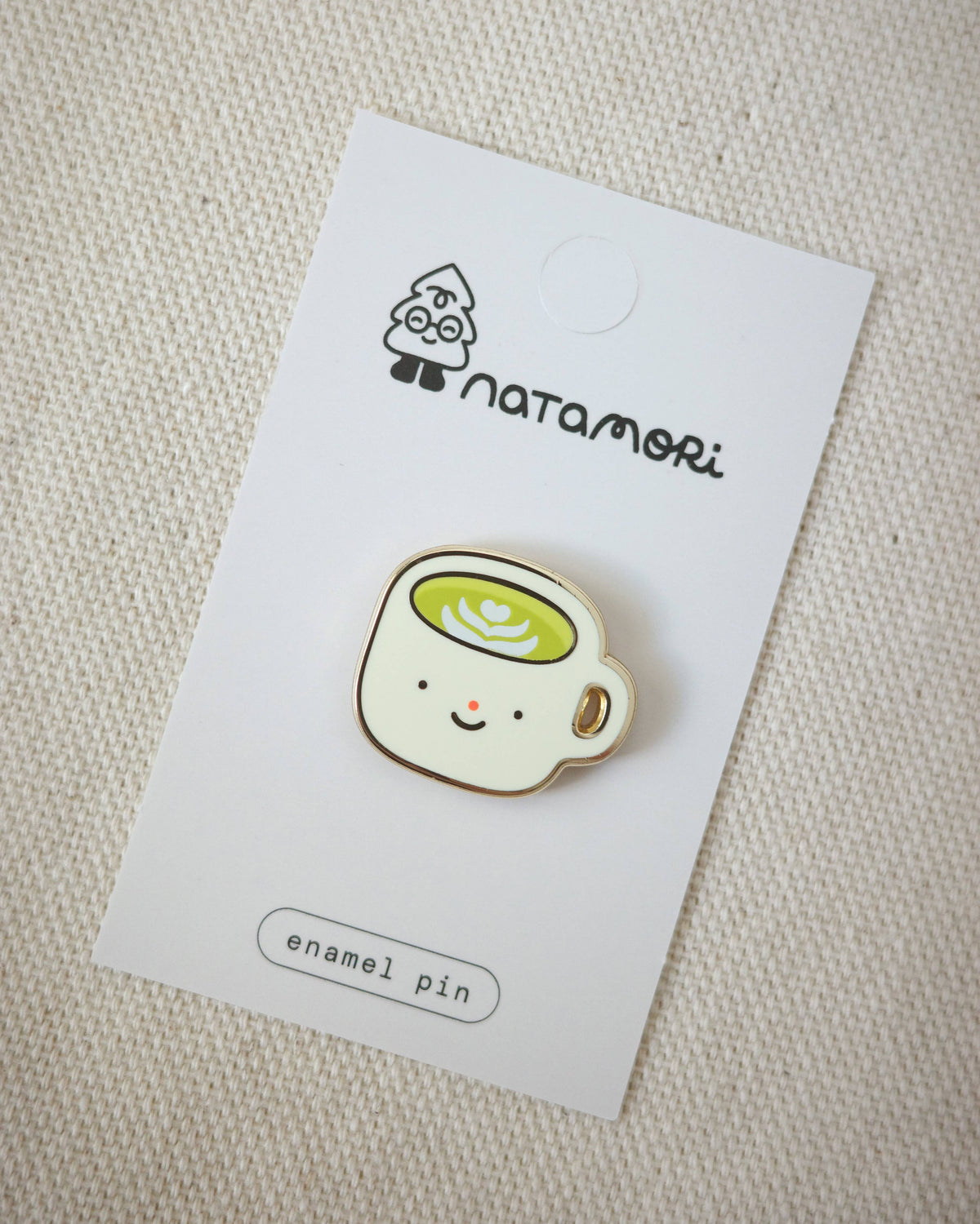 Matcha Latte Enamel Pin