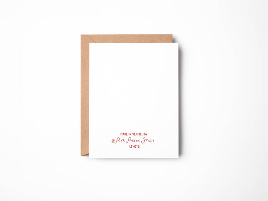 Slow Blink Cat Card