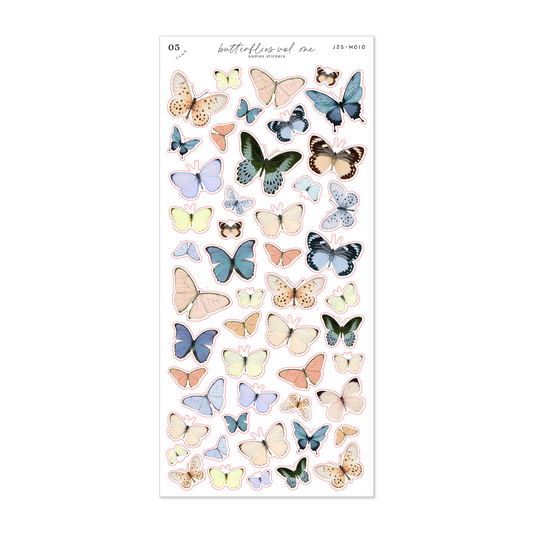 Dawn Butterflies I • Journal Sticker Sheet