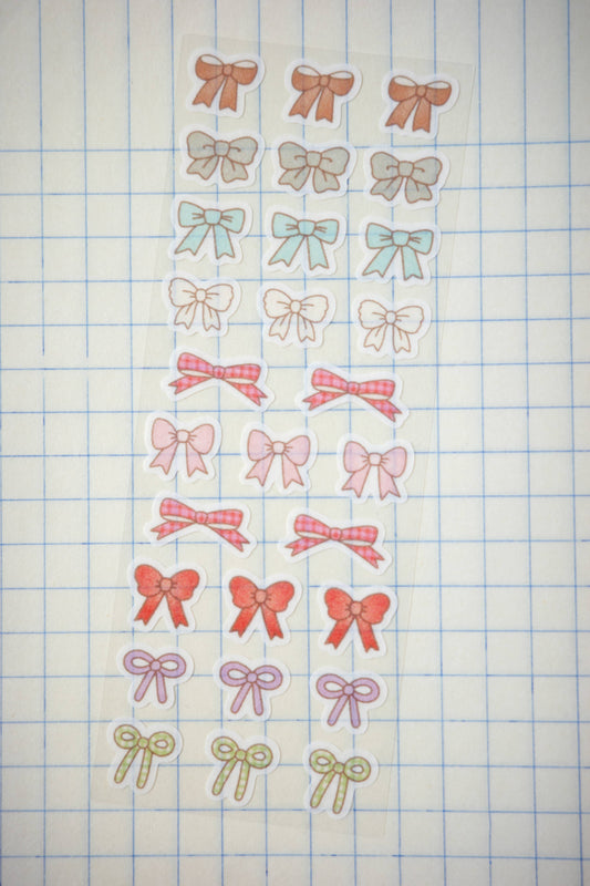 Ribbons Washi Sticker Sheet